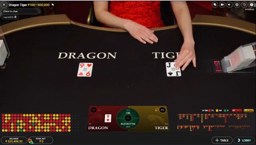 dragon tiger online casino